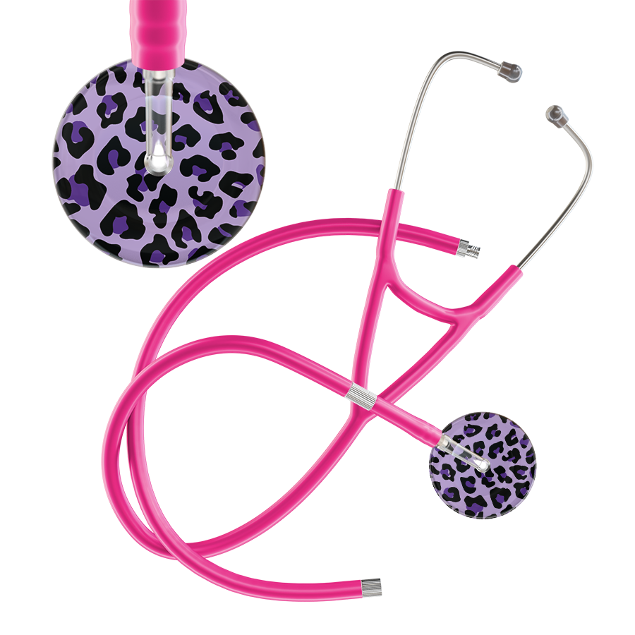 Leopard Pattern Cardiology Stethoscope - Leopard Print