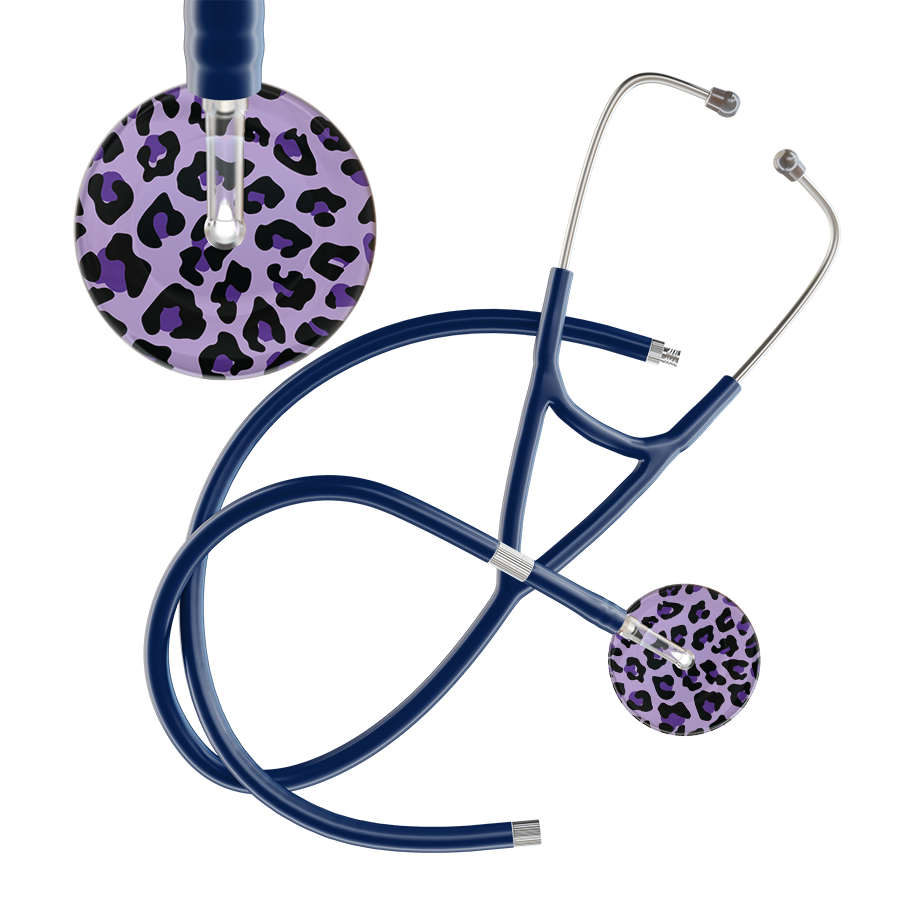 Leopard Pattern Cardiology Stethoscope - Leopard Print