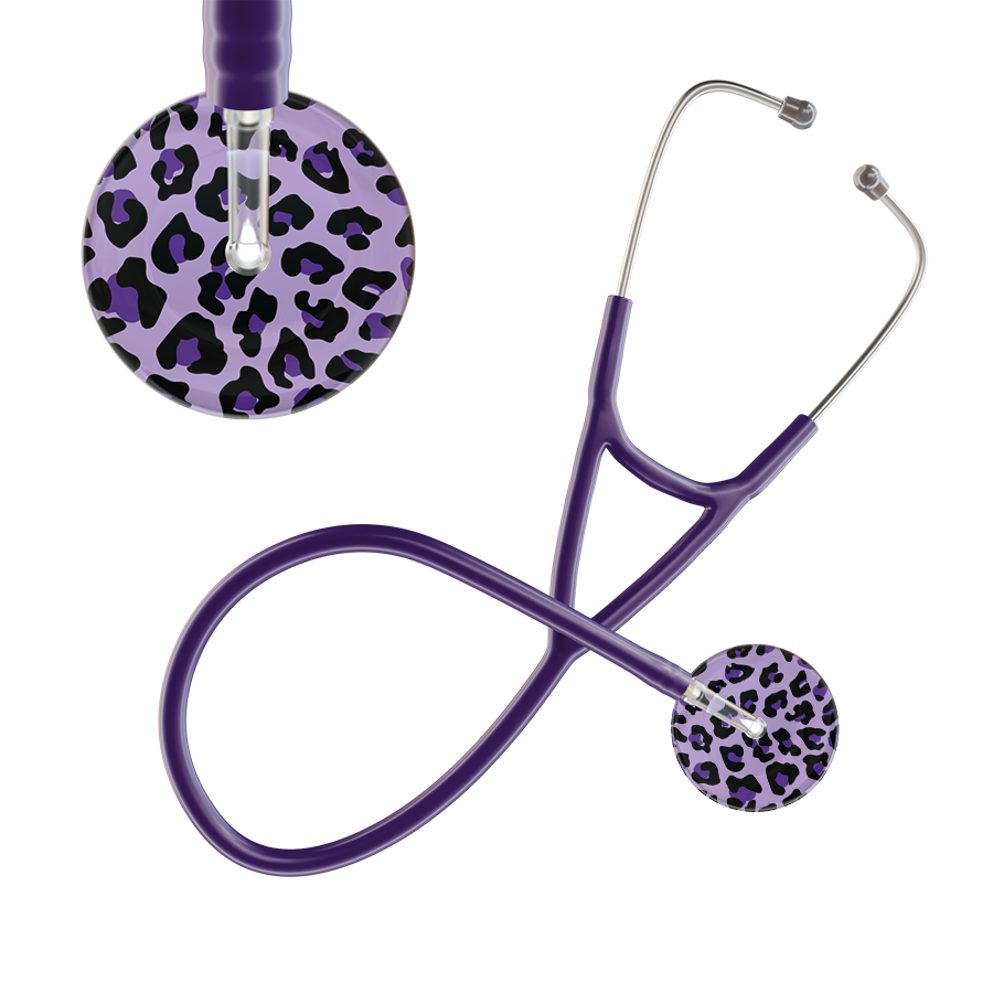 Leopard Pattern Cardiology Stethoscope - Leopard Print