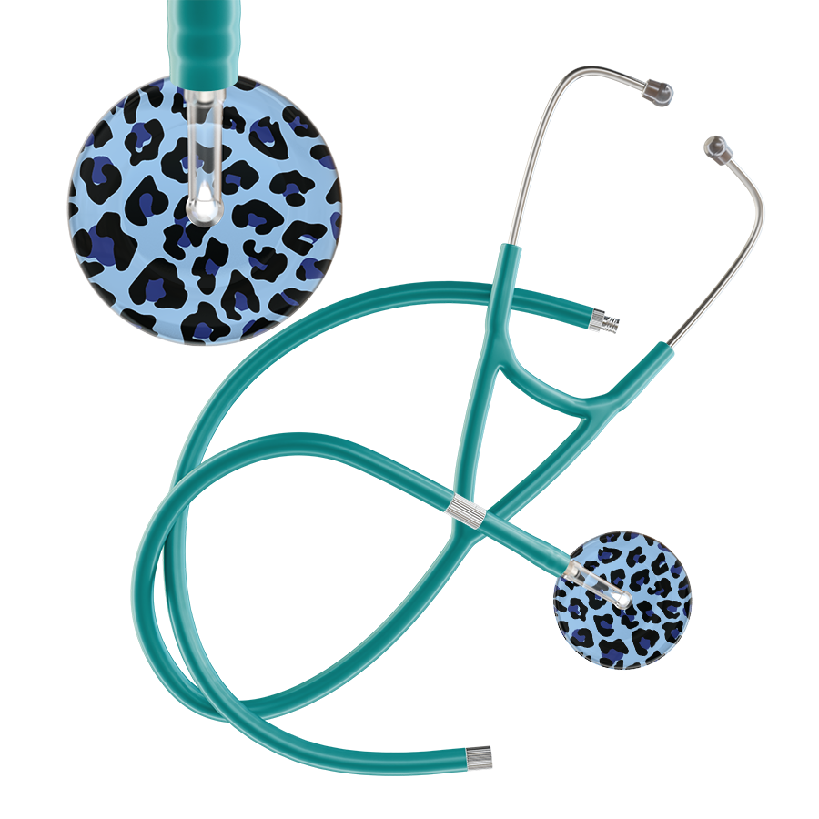 Leopard Pattern Cardiology Stethoscope - Leopard Print