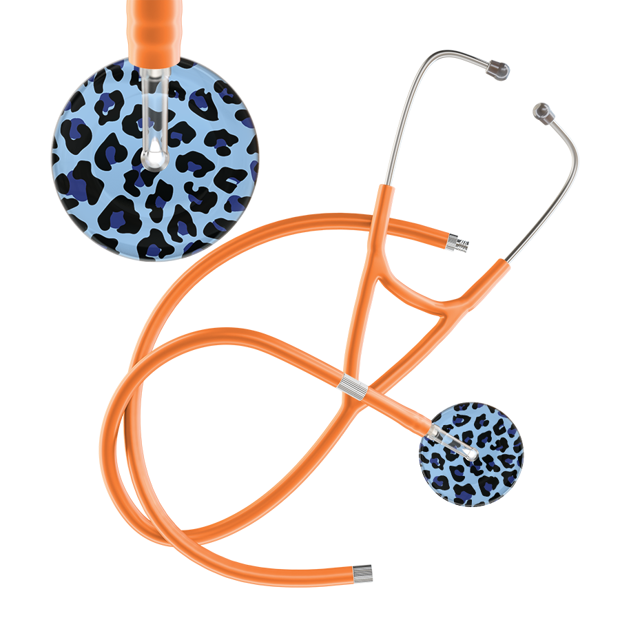 Leopard Pattern Cardiology Stethoscope - Leopard Print