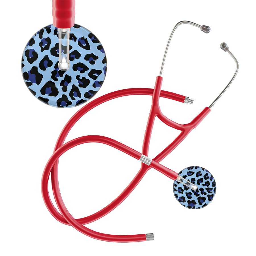 Leopard Pattern Cardiology Stethoscope - Leopard Print