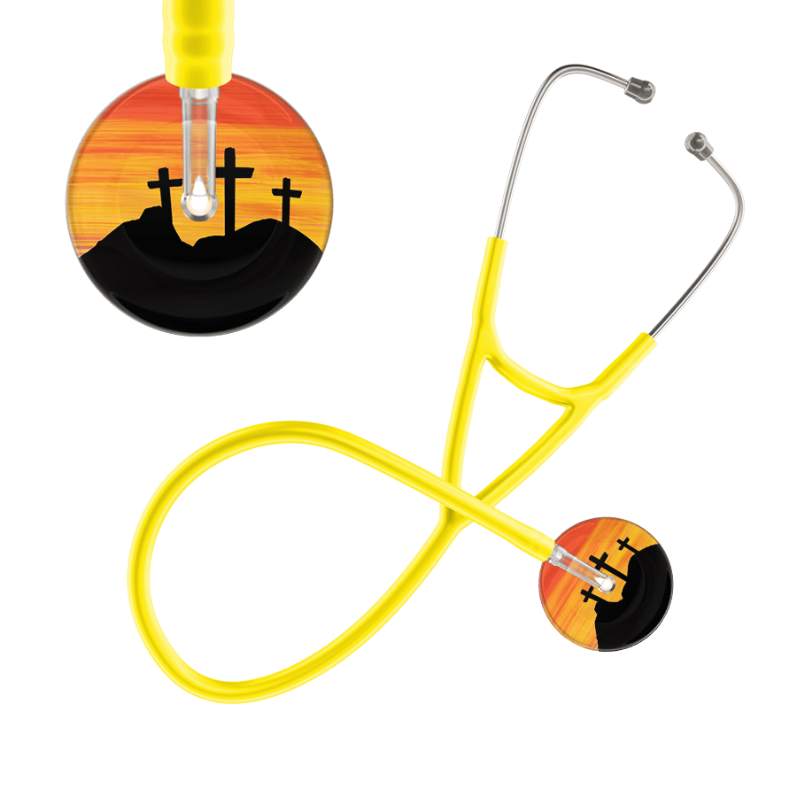 Ultrascope Single Stethoscope 3 Crosses Orange / Adult / Yellow 3 Crosses Cardiology Stethoscope