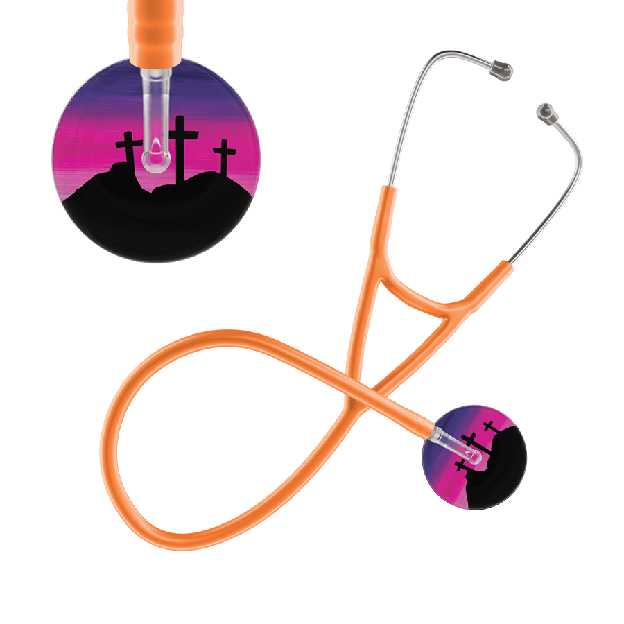 Ultrascope Single Stethoscope 3 Crosses Purple / Adult / Orange 3 Crosses Cardiology Stethoscope