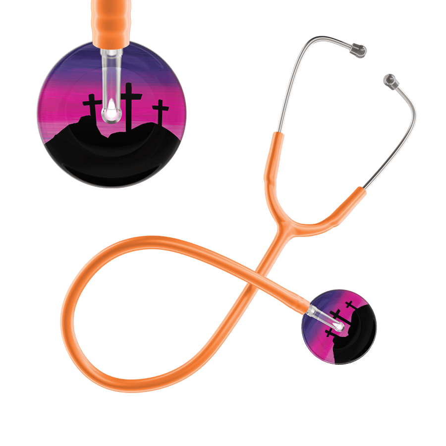 Ultrascope Single Stethoscope 3 Crosses Purple / Adult / Orange 3 Crosses Stethoscope