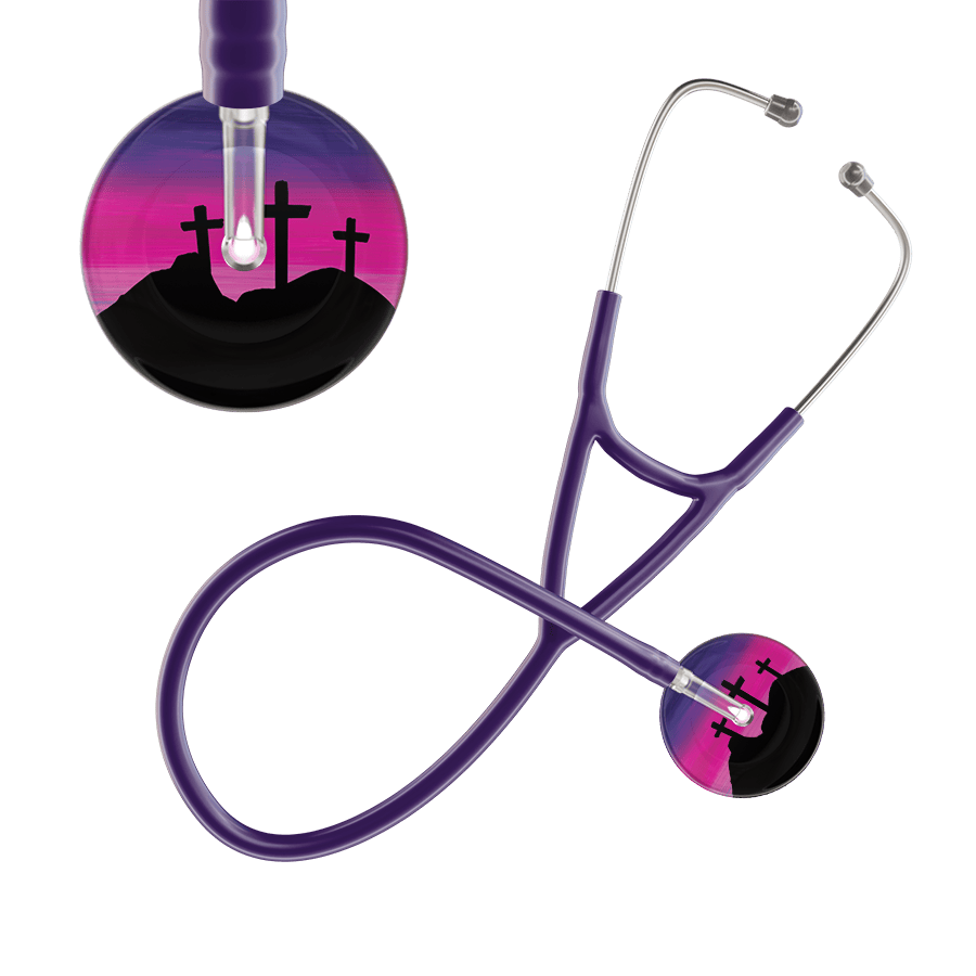 Ultrascope Single Stethoscope 3 Crosses Purple / Adult / Purple 3 Crosses Cardiology Stethoscope