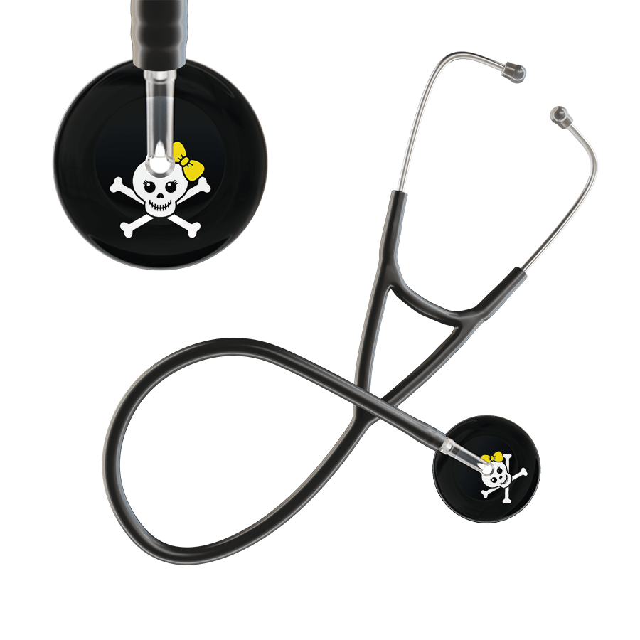 Ultrascope Single Stethoscope Cute Skull Cardiology Stethoscope