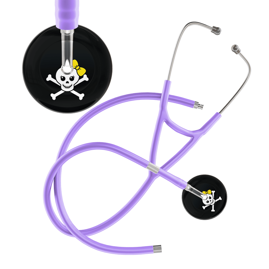 Ultrascope Single Stethoscope Cute Skull Cardiology Stethoscope
