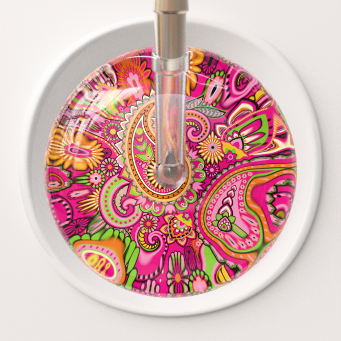 Ultrascope Stethoscope Head Paisley Blue Pattern / Adult Paisley Pattern Stethoscope Head