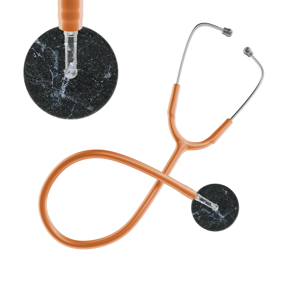 Ultrascope Single Stethoscope Black Marble / Adult / Caramel Marble Stethoscope