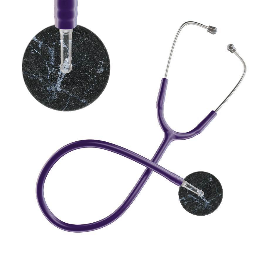Ultrascope Single Stethoscope Black Marble / Adult / Purple Marble Stethoscope