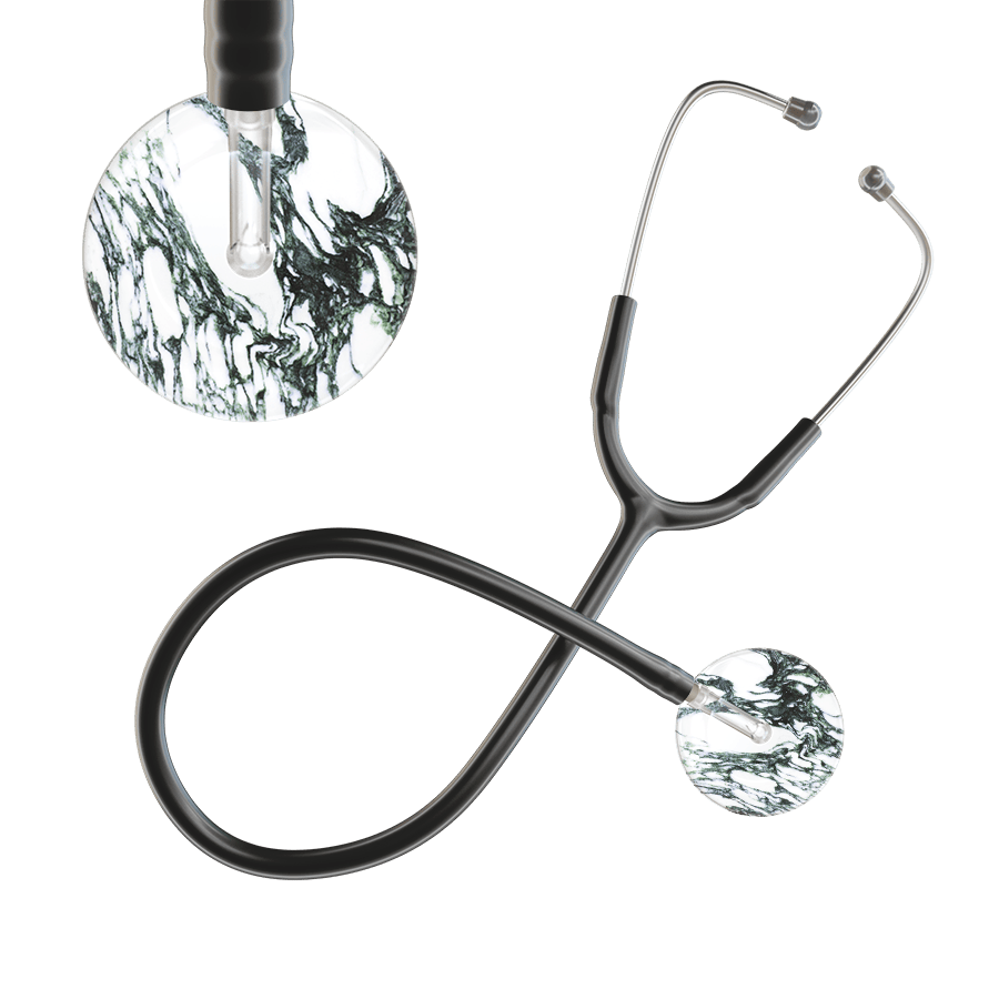 Ultrascope Single Stethoscope Multi Color Marble / Adult / Black Marble Stethoscope
