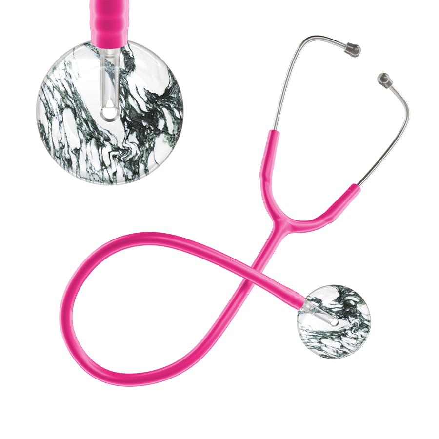 Ultrascope Single Stethoscope Multi Color Marble / Adult / Hot Pink Marble Stethoscope
