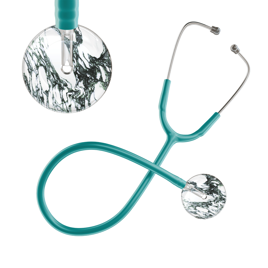 Ultrascope Single Stethoscope Multi Color Marble / Adult / Jade Marble Stethoscope