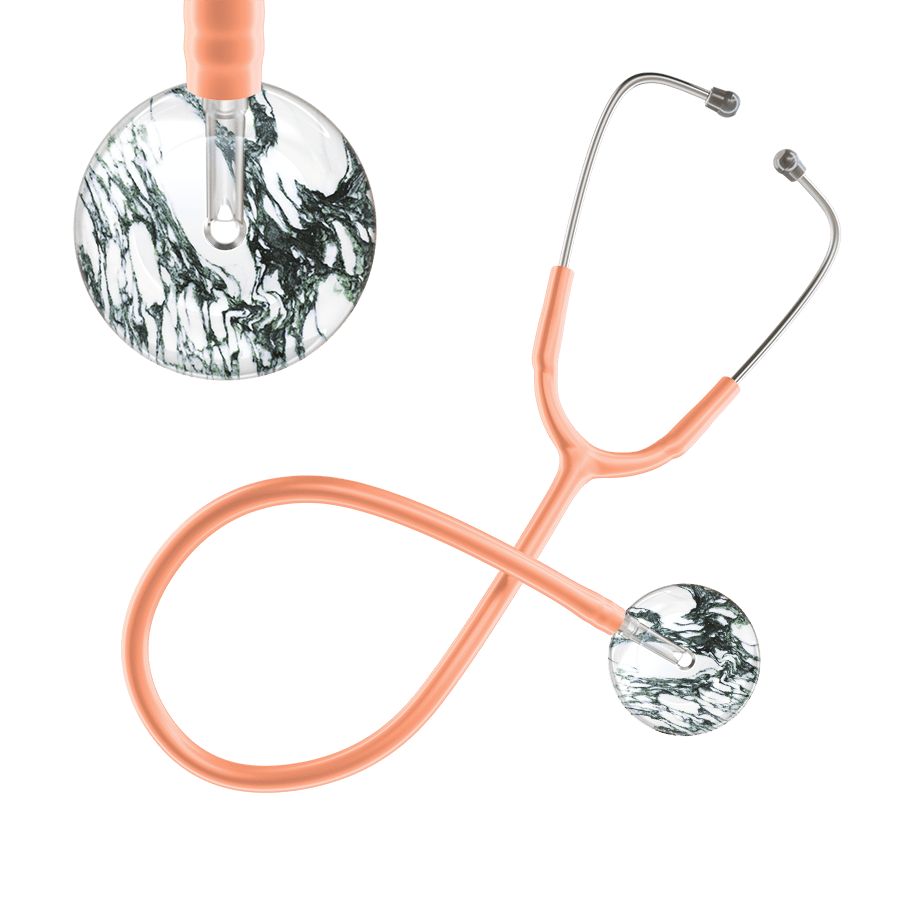 Ultrascope Single Stethoscope Multi Color Marble / Adult / Peach Marble Stethoscope