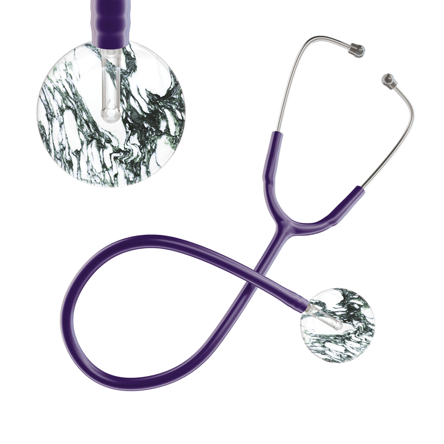 Ultrascope Single Stethoscope Multi Color Marble / Adult / Purple Marble Stethoscope