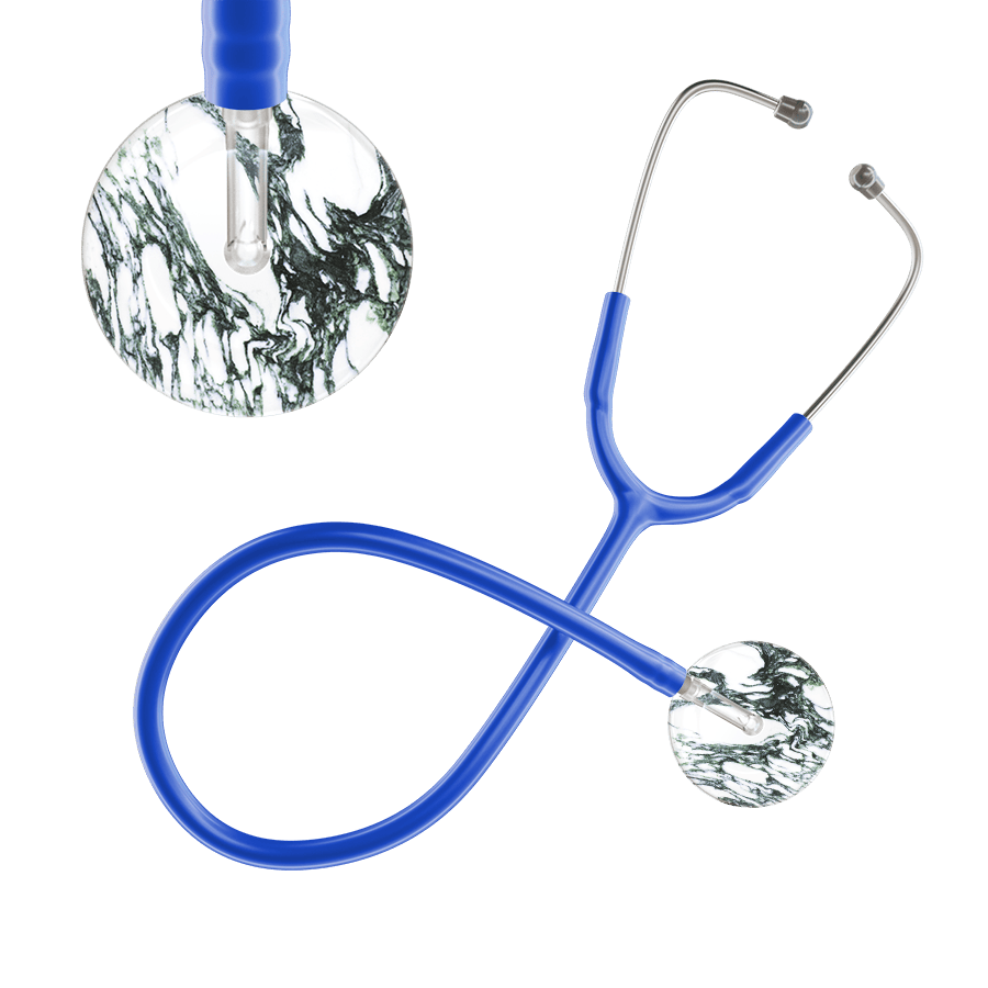 Ultrascope Single Stethoscope Multi Color Marble / Adult / Royal Blue Marble Stethoscope