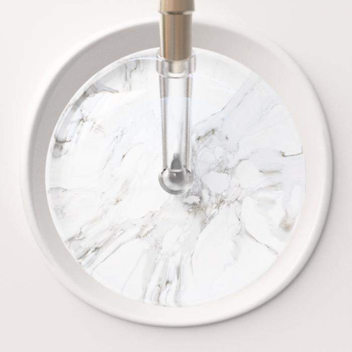 Ultrascope Stethoscope Head White Marble / Adult Marble Stethoscope Head