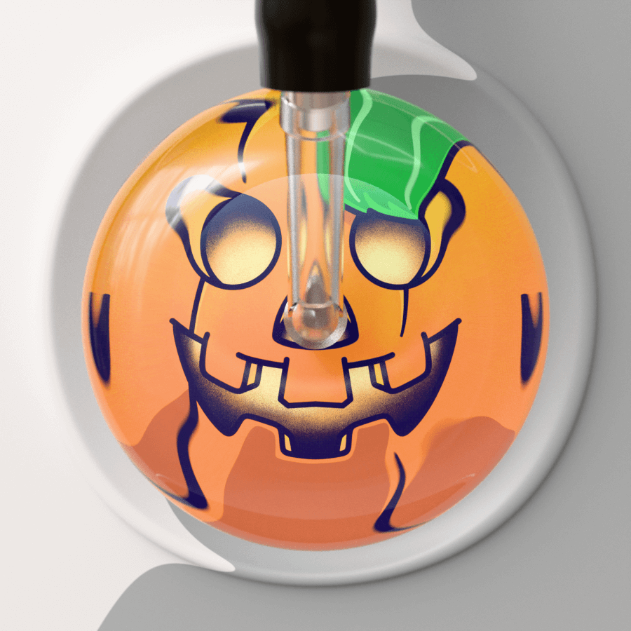Ultrascope Single Stethoscope Jack O'Lantern - Halloween Stethoscope