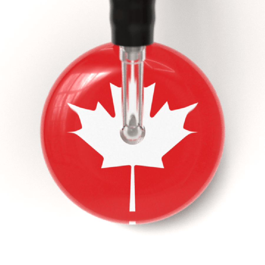 Canadian Flag Stethoscope Canada Flag Design by Ultrascope