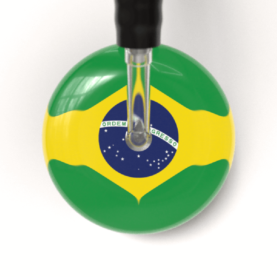 Ultrascope Single Stethoscope Bandeira do Brasil - Brazilian Flag Stethoscope