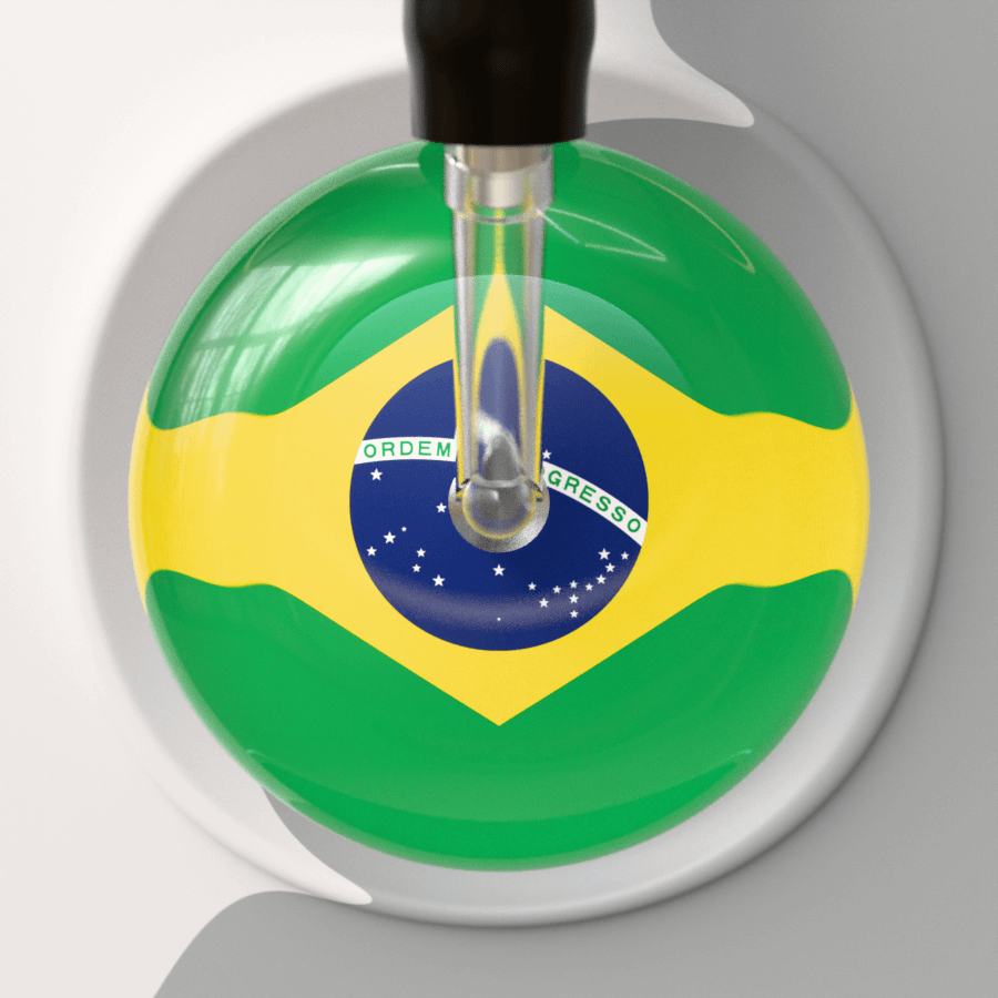 Ultrascope Single Stethoscope Bandeira do Brasil - Brazilian Flag Stethoscope