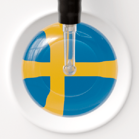 Ultrascope Single Stethoscope Sveriges Flagga - Swedish Flag Stethoscope