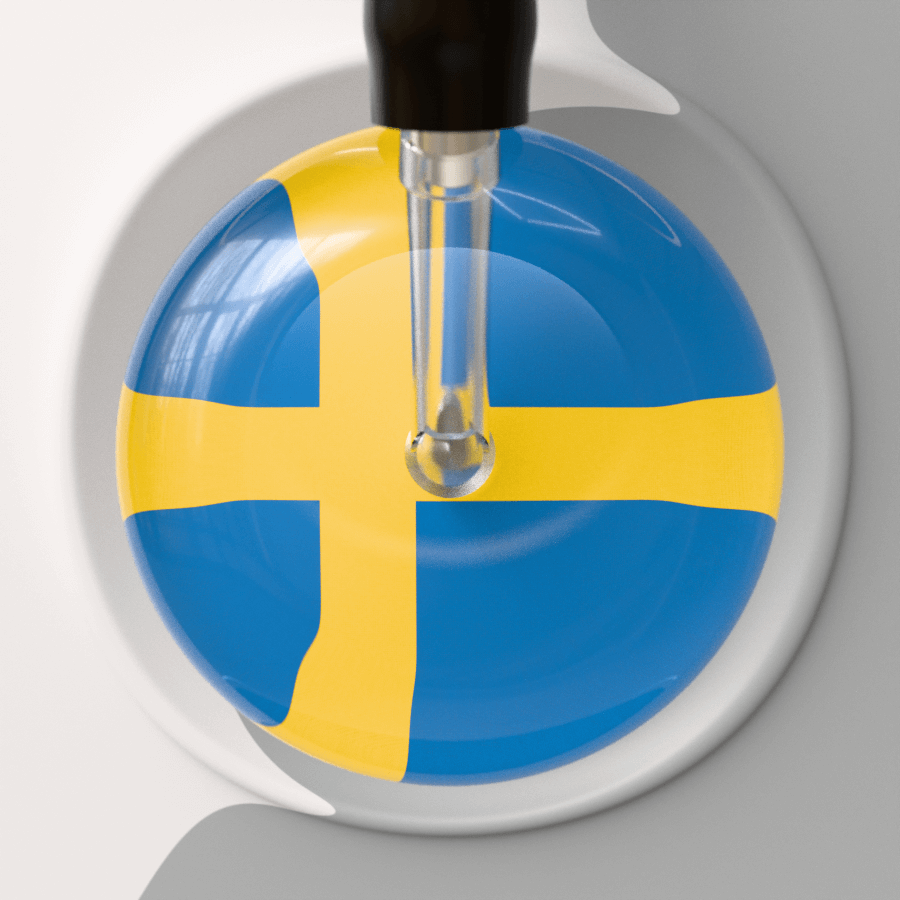 Ultrascope Single Stethoscope Sveriges Flagga - Swedish Flag Stethoscope
