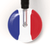 Ultrascope Single Stethoscope Tricolore Français - French Flag Stethoscope