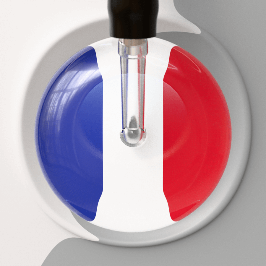 Ultrascope Single Stethoscope Tricolore Français - French Flag Stethoscope