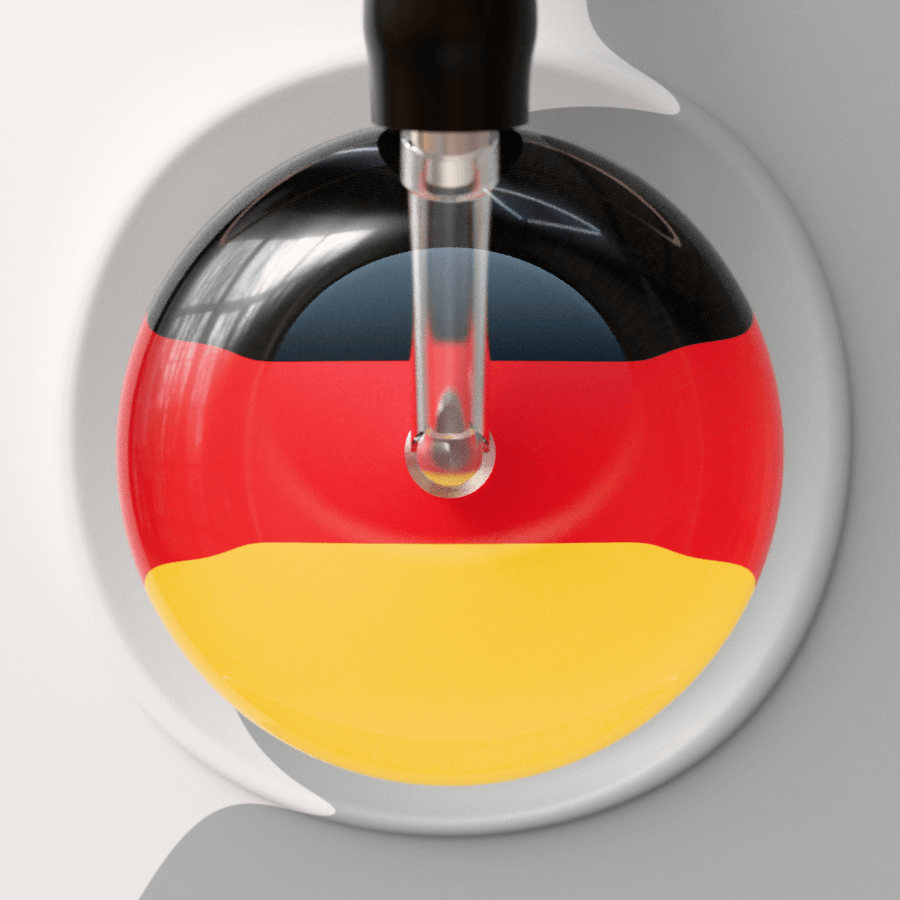 Ultrascope Single Stethoscope Flagge Deutschlands - German Flag Stethoscope