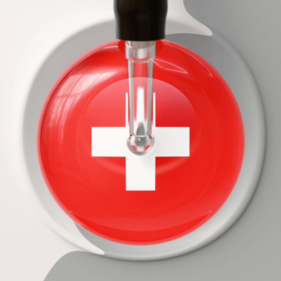 Ultrascope Single Stethoscope Schweizerfahne - Swiss Flag Stethoscope