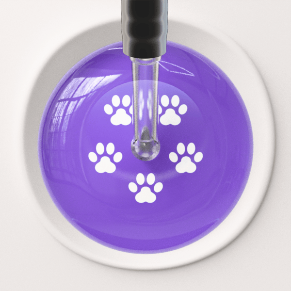 Ultrascope Single Stethoscope White Paw Print Light Background Stethoscope