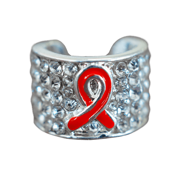 Ultrascope Charm Red Ribbon Stethoscope Charm