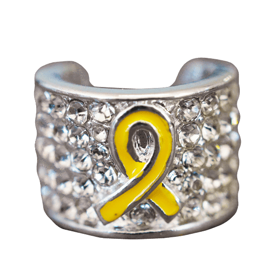 Ultrascope Charm Yellow Ribbon Stethoscope Charm