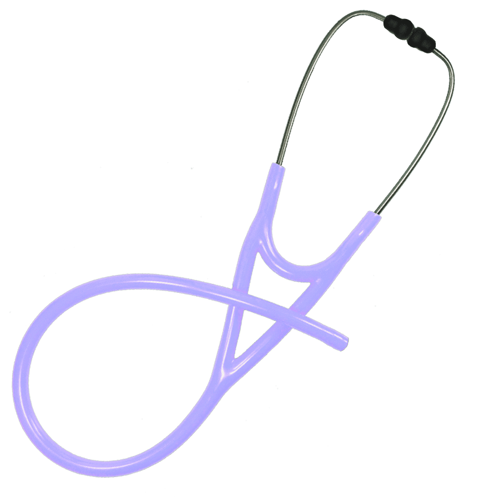 Ultrascope Tubing Only Single (1 Stem Head) / Lavender Stethoscope Tubing
